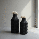 cylinder ceramic vase white and black by Mint LB