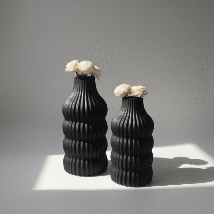 Cylinder Ceramic Vase – Black – Mint LB Zahle (2)