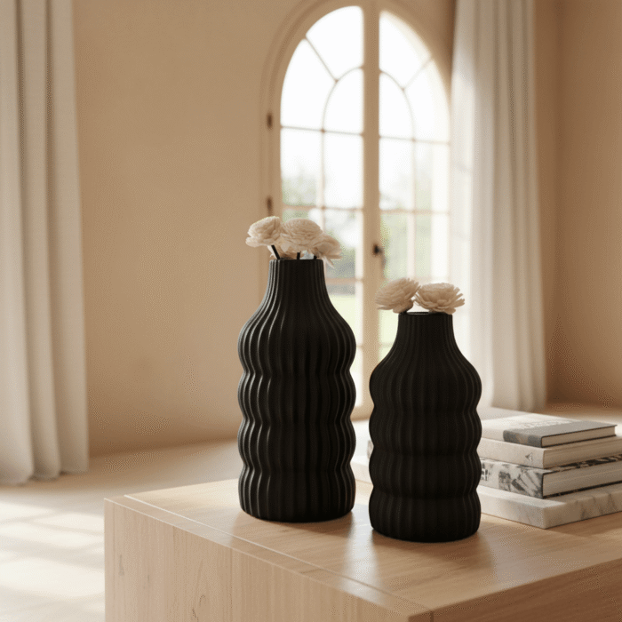 Cylinder Ceramic Vase – Black – Mint LB Zahle (4)