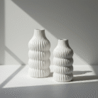 Cylinder Ceramic Vase – White – Mint LB Zahle (1)