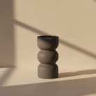 Grey Sculpted Ceramic Vase – Mint LB (3)