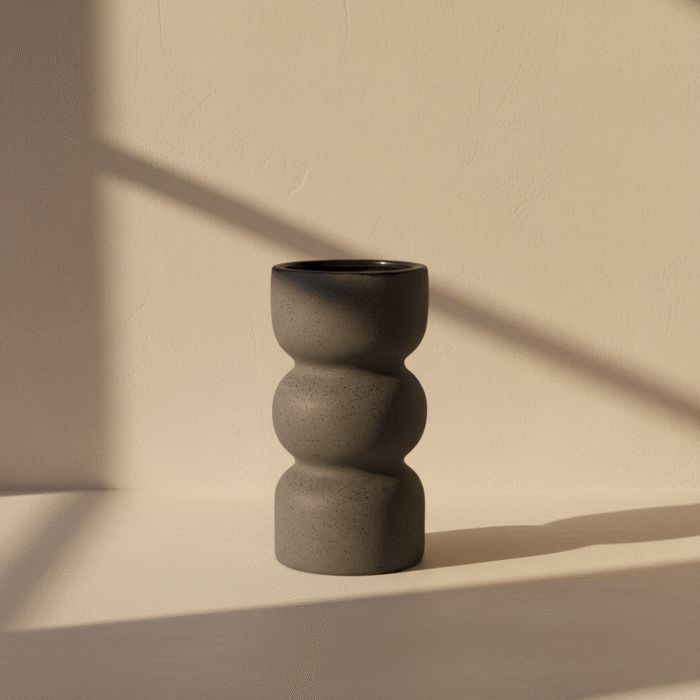 Grey Sculpted Ceramic Vase – Mint LB (3)