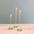 Modern Tall Metal Candle Holder – White, Gold, or Black (10)