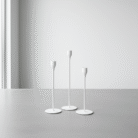 Modern Tall Metal Candle Holder – White, Gold, or Black (5)