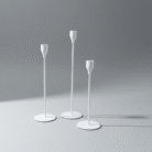 Modern Tall Metal Candle Holder – White, Gold, or Black (6)