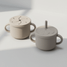 Mint LB Silicone Training Cup with Lid – Gray 2