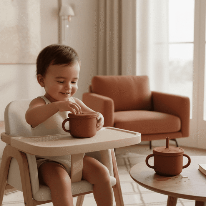 Mint LB Silicone Training Cup with Lid – Red 5