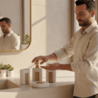 4-Piece Ceramic Bathroom Accessory Set with Bamboo Detail (5)