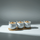 Ceramic Spice Jar Set with Bamboo Lids & Spoons – 3-Piece Container Set (2)