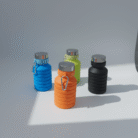 Compact Silicone Water Bottle with Stainless Steel Cap & Carabiner (4 Colors) (2)