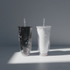 Double-Layer Water Bottle with Floating Beads (2)