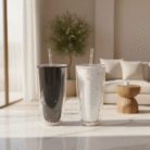 Double-Layer Water Bottle with Floating Beads (3)