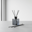 Elegant Ribbed Glass Home Fragrance Diffuser – Black (2)