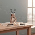 Floral Glass Jar Candle – Pink (4)