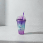 Girls Gradient Water Cup with Straw – Glitter Dome Lid (13)