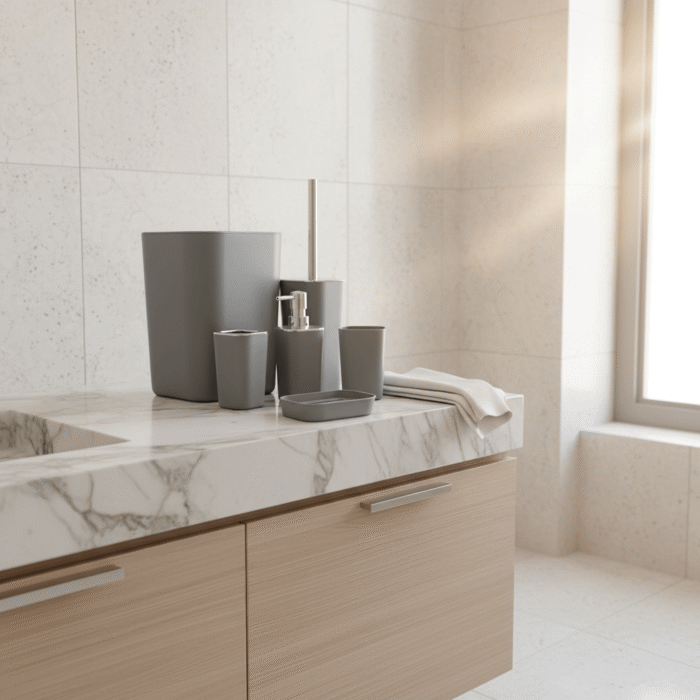 Gray Bathroom Set (4)