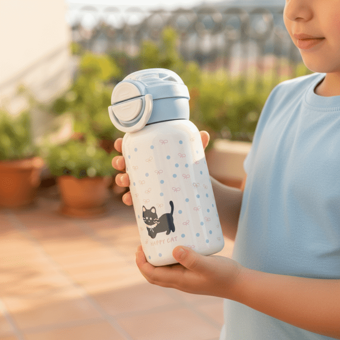 Happy Cat Kids Water Bottle – Leak-Proof Design (5)