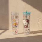 Hello Kitty Diamond-Texture Water Cup with Straw (3)