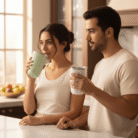 Insulated Mixing Mug with Clear Lid (3)