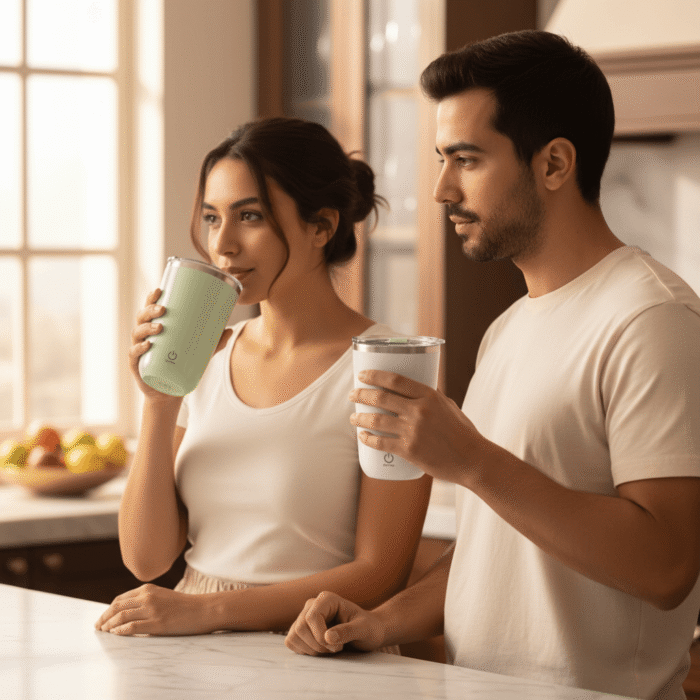 Insulated Mixing Mug with Clear Lid (3)