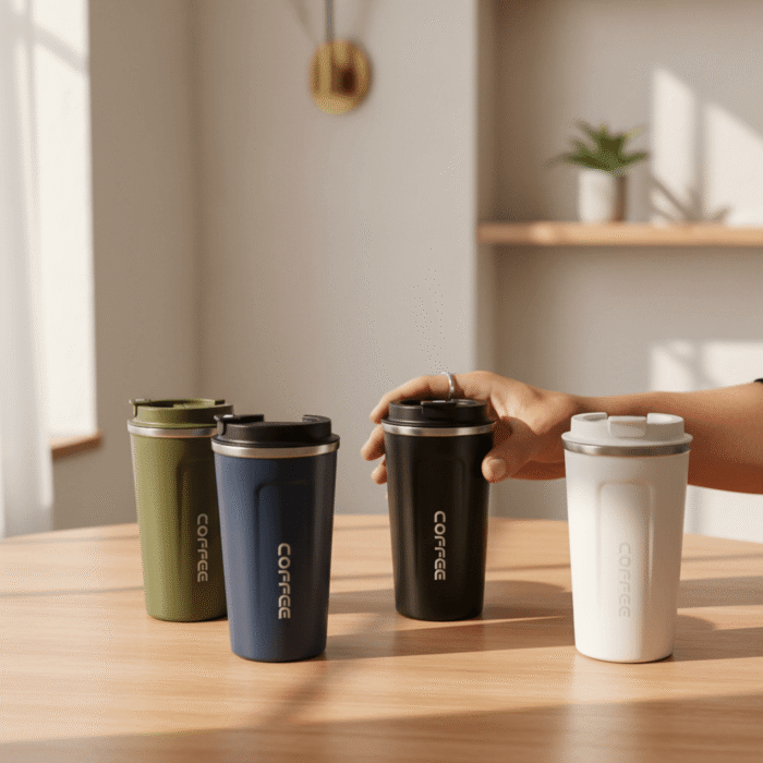Insulated Travel Coffee Cup with Flip Lid (3)