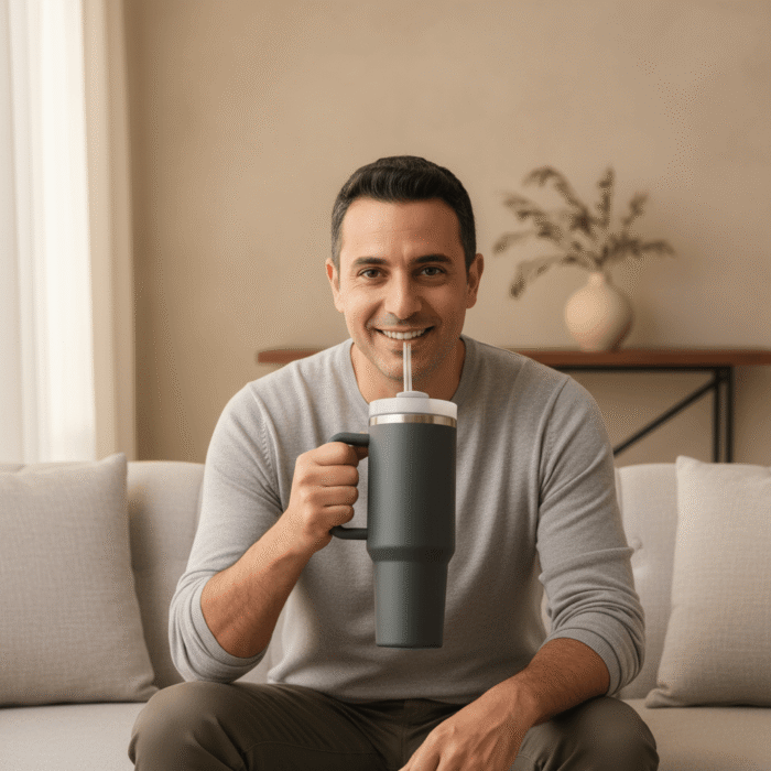 Insulated Tumbler with Handle and Straw Lid (21)