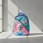 Kids 3D Character School Bag – Frozen Design (BluePurple) (1)