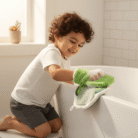 Kids Bath Glove – Broccoli Designs (2)