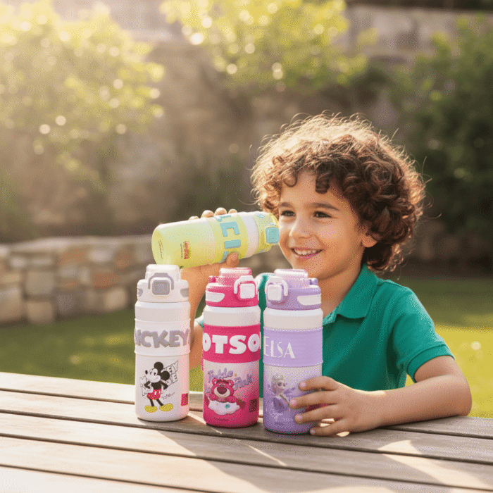 Kids Character Water Bottle – Mickey, Lotso, Elsa & Alien (4 Designs) (4)