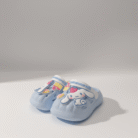 Adorable light blue kids clogs with 3D Cinnamoroll character and colorful accents, light blue kids clogs, available at Mint LB Zahle Lebanon