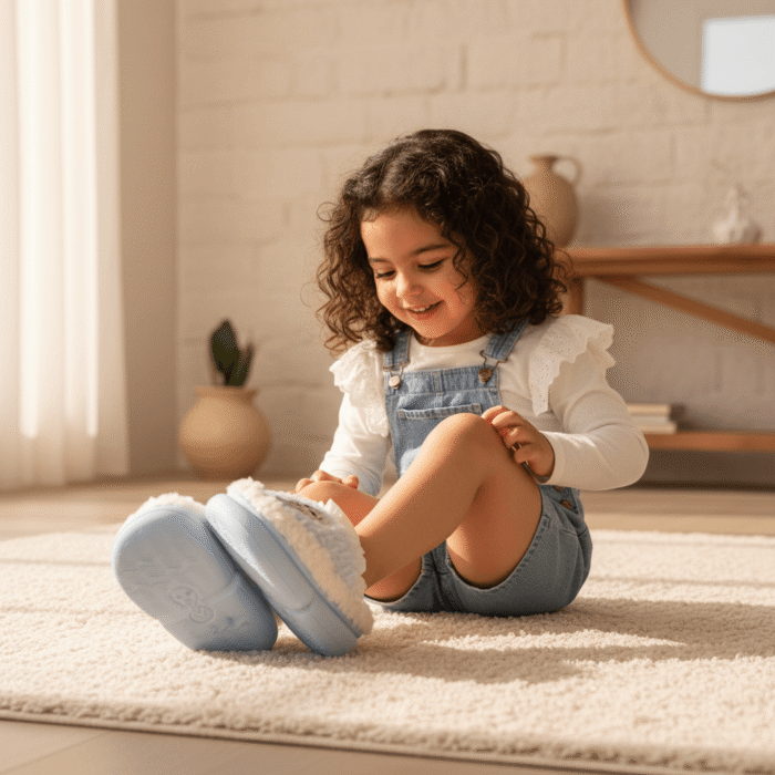 Kids Elsa Winter Clogs - blue. (4)