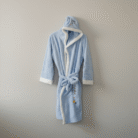 Kids Hooded Bathrobe – Blue (1)