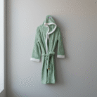 Kids Hooded Bathrobe – Green (1)