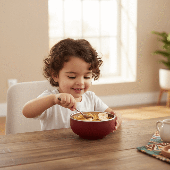 Kids Silicone Bowl – Red (2)