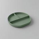 Kids Silicone Divided Plate – Green (1)