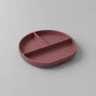 Kids Silicone Divided Plate – Red (1)