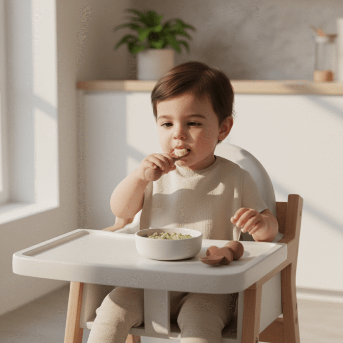 Kids Silicone Spoon & Fork Set – Red (2)