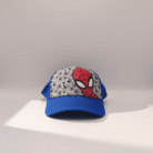 Kids Spiderman Hat - Spiderman Face – Blue Cap (1)