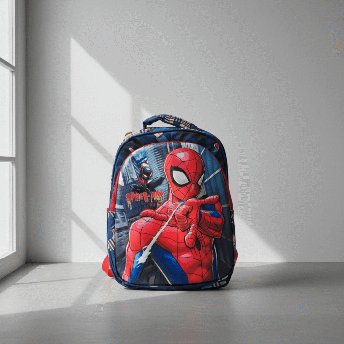 Kids Superhero School Bag – Spider-Man RedBlue Design (1)