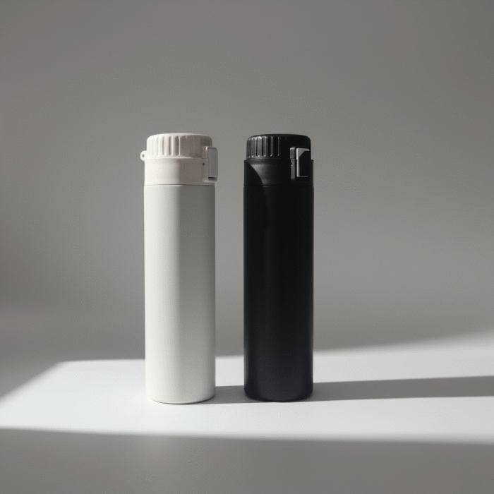 Minimal Stainless Steel Water Bottle with Locking Lid (2)