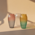 Ribbed Glass Flower Vase – Mint LB Zahle – Mint LB Zahle (3)