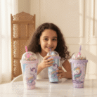 Unicorn Dome Water Cup with Floating Beads & Straw (3)