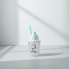 Unicorn Ice Cream Water Cup – Double Layer Glitter Cup with Whipped Lid & Straw (6)