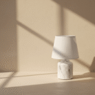 White Stone-Texture Table Lamp (4)
