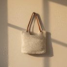 Woven Beach Bag – Available in Natural & White (4)