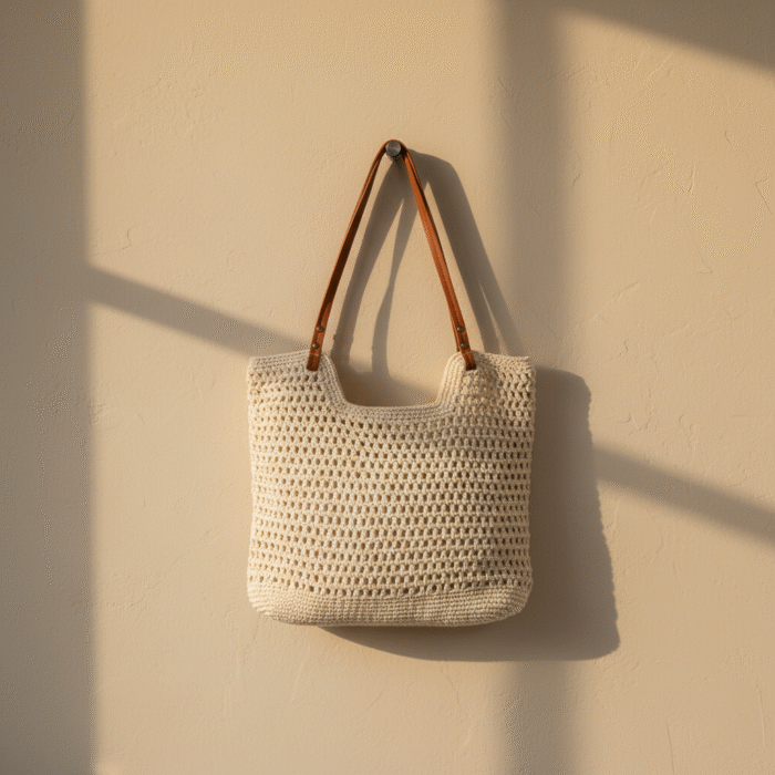 Woven Beach Bag – Available in Natural & White (4)