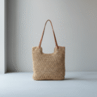 Woven Beach Bag – Available in Natural & White (5)