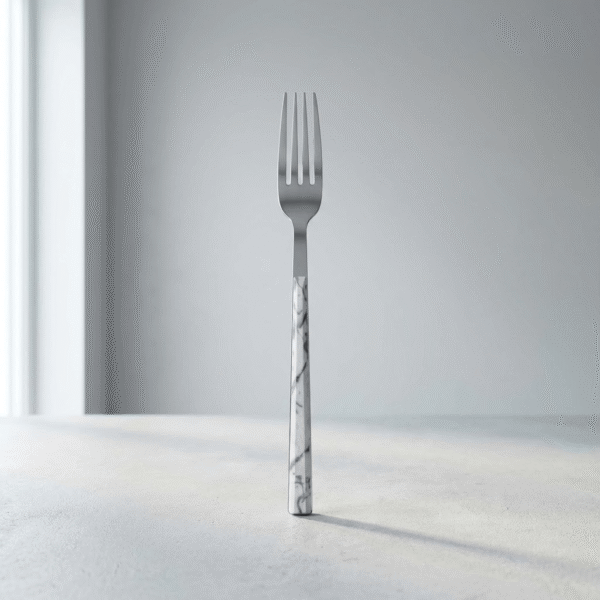 6 Piece Fork Set with Marble Handle - Modern & Elegant | Mint LB
