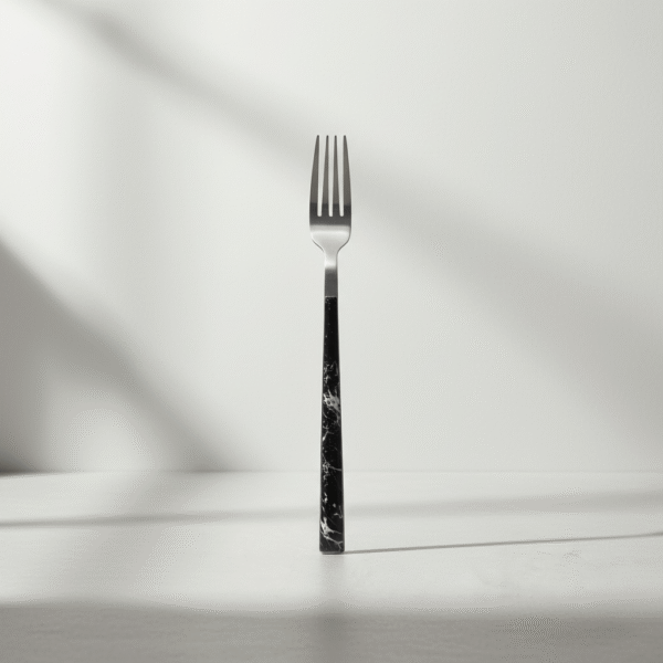 6 Piece Marble Handle Fork Set – Modern & Elegant Cutlery | Mint LB