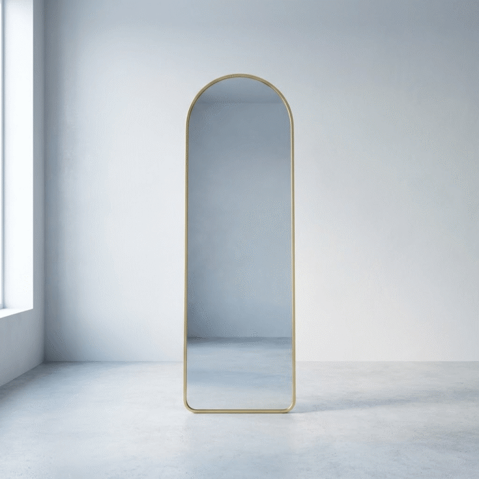 Large Modern Rectangle Mirror - gOLD (2)